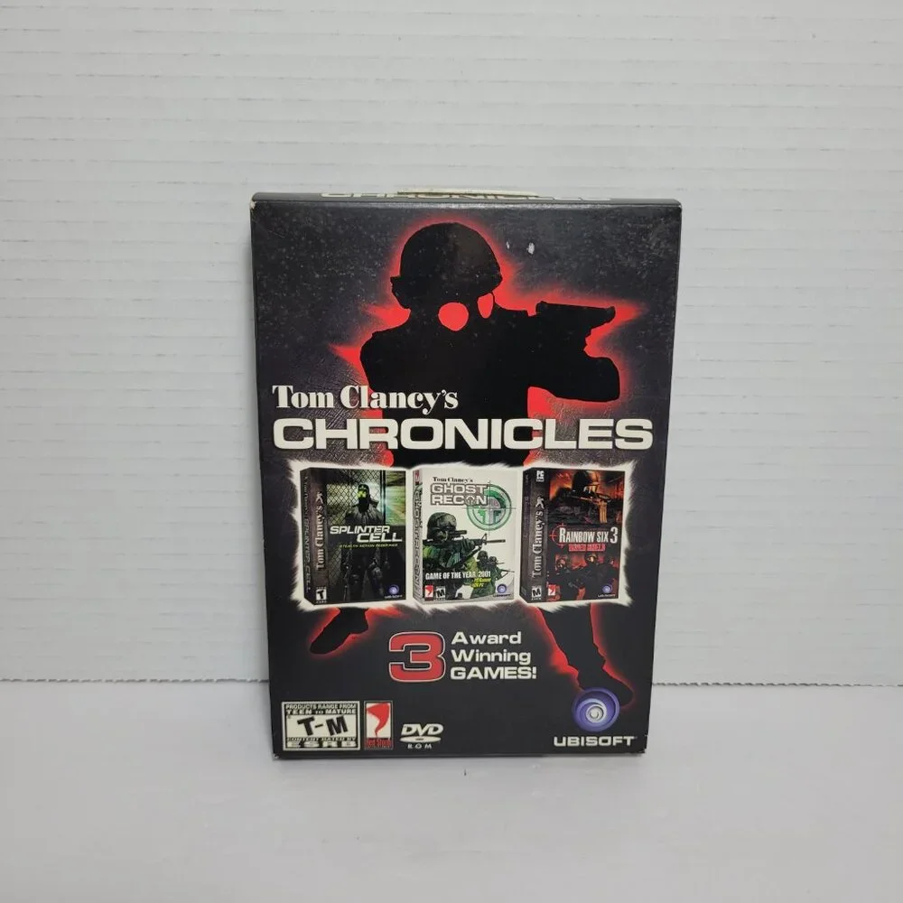 Tom Clancy's Chronicles 3 Award Winning Games PC DVD-Rom 2007 Ubisoft New Sealed